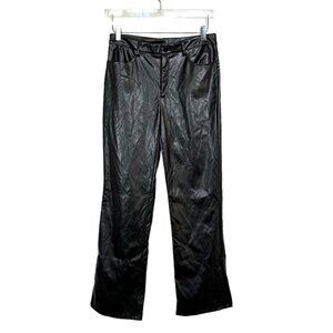 SHEIN | Privé High Waisted PU Leather Straight Leg Pants